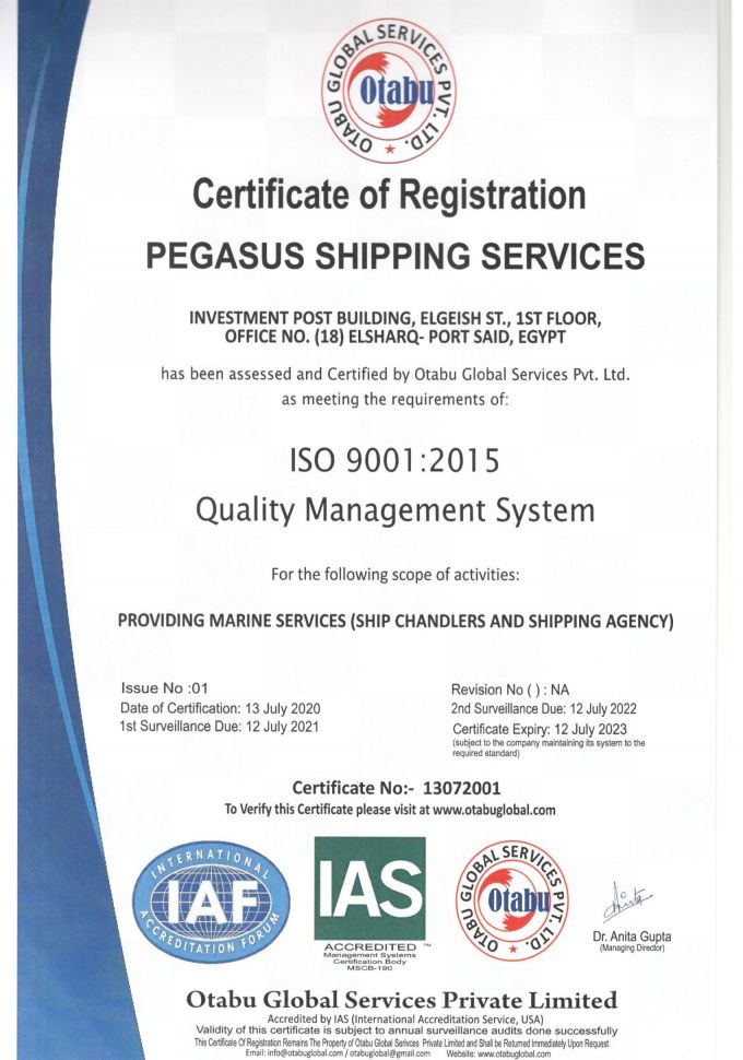 Pegasus Shipping Services