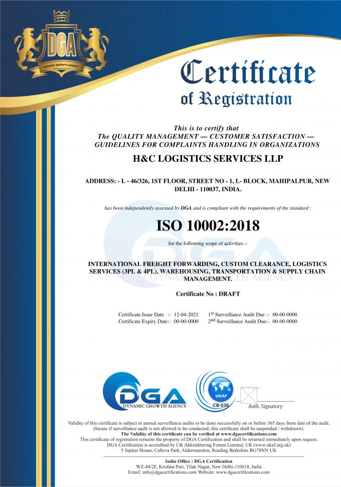 H&C LOGISTICS SERVICES LLP