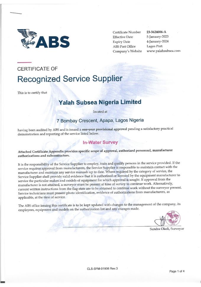 YALAH SUBSEA NIGERIA LIMITED